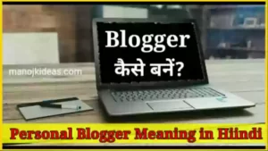 Personal Blogger Meaning in Hiindi - पर्शनल ब्लॉगर का मतलब क्या है?