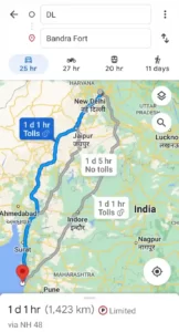 Kitne Kilometre Dur Hai | गूगल से पता करे कोई जगह कितना किलोमीटर दूर है?